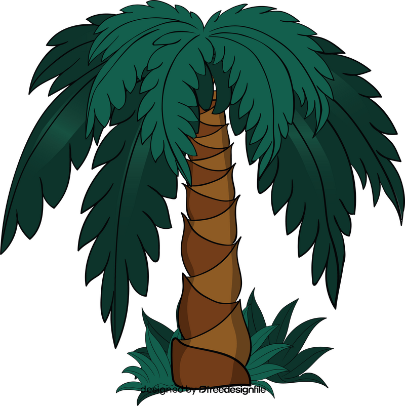Cute palm tree clipart