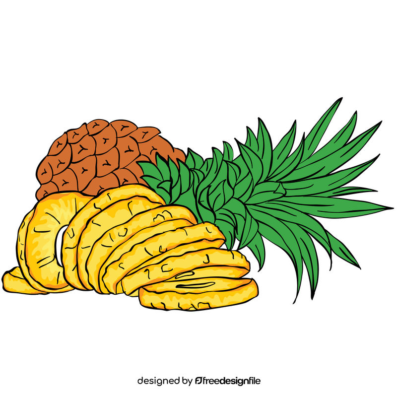 Pineapple fruit clipart