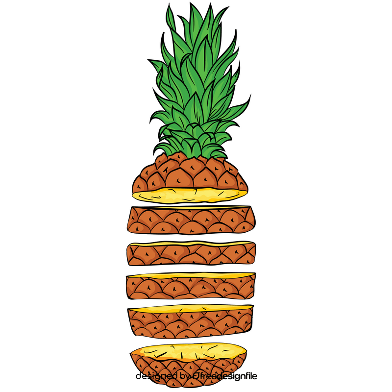 Cute pineapple clipart