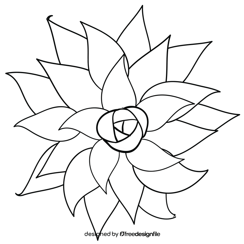 Plant black and white clipart