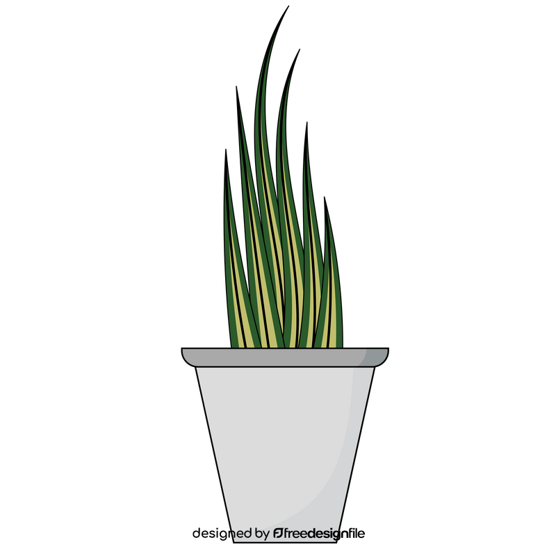 Potted plant flower clipart