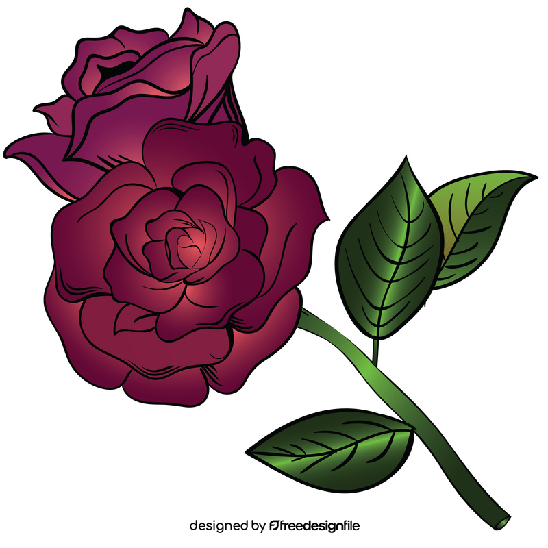 Cute rose clipart