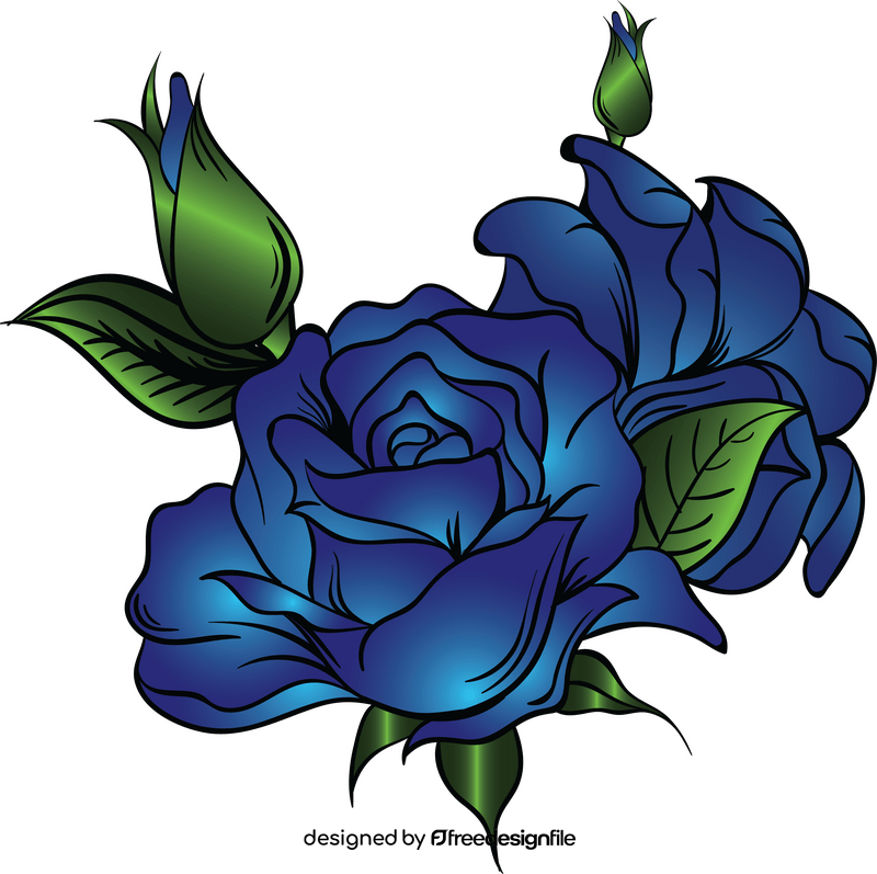 Violet rose clipart