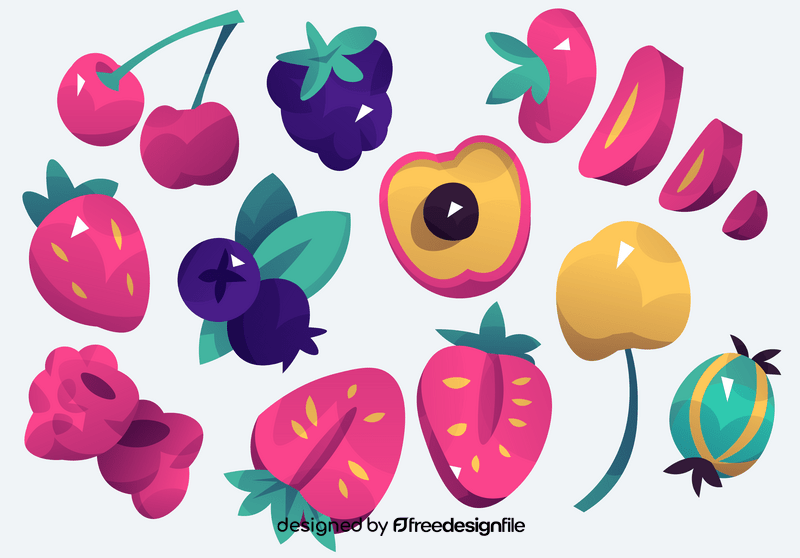 Berries free vector