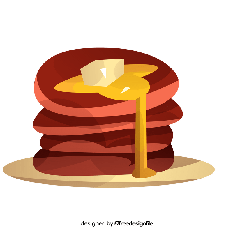 Breakfast pancakes clipart