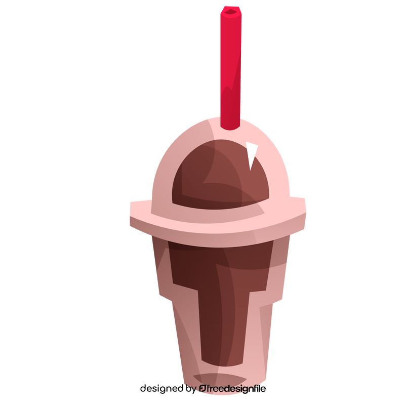 Chocolate milkshake clipart