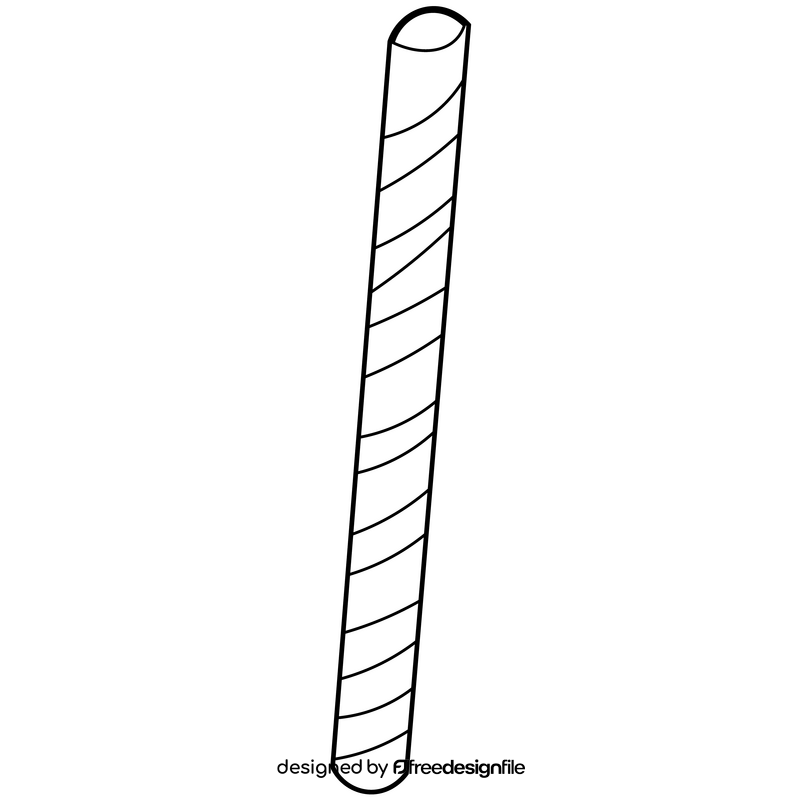 Coffee stick black and white clipart