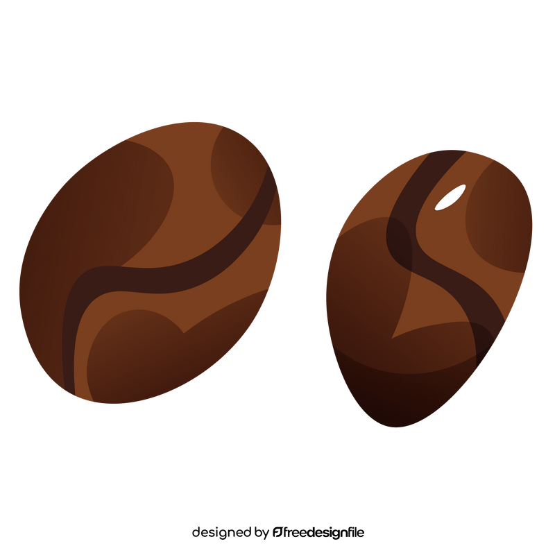 Coffee seeds clipart