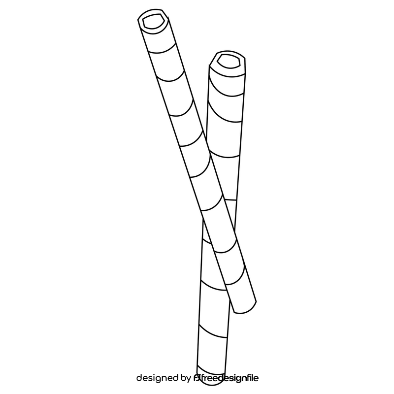 Tubes cookie black and white clipart