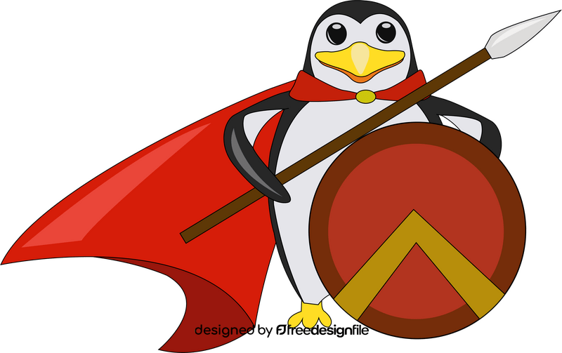 Penguin Sparta clipart