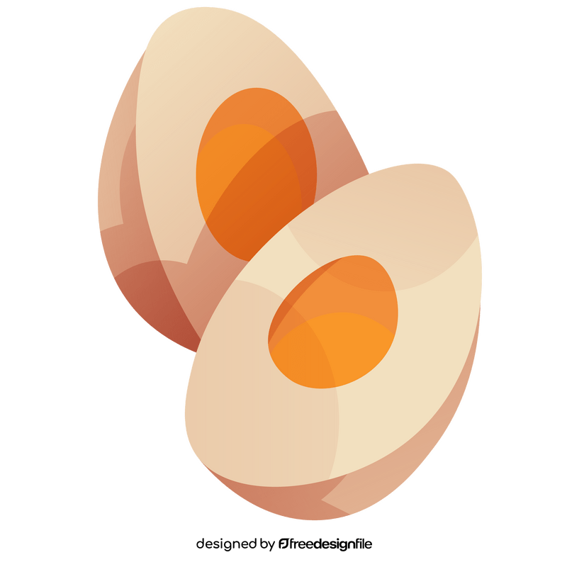 Egg halves clipart