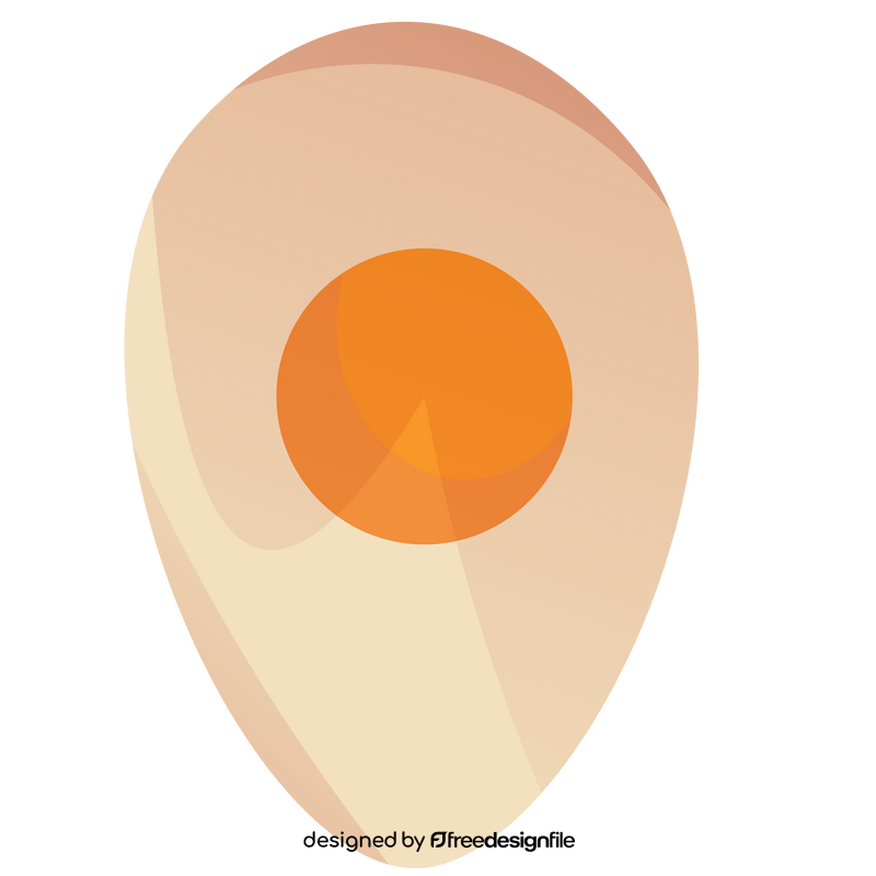 Egg half clipart