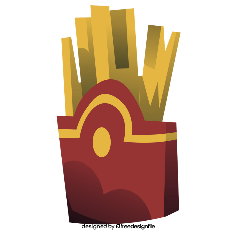 Fast food french fries clipart