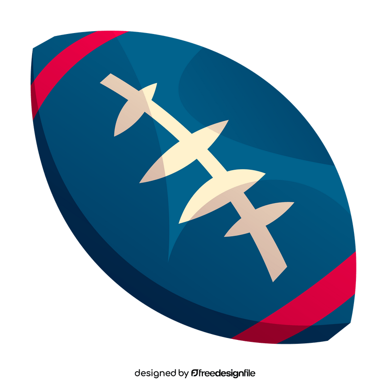 New Zealand rugby ball clipart