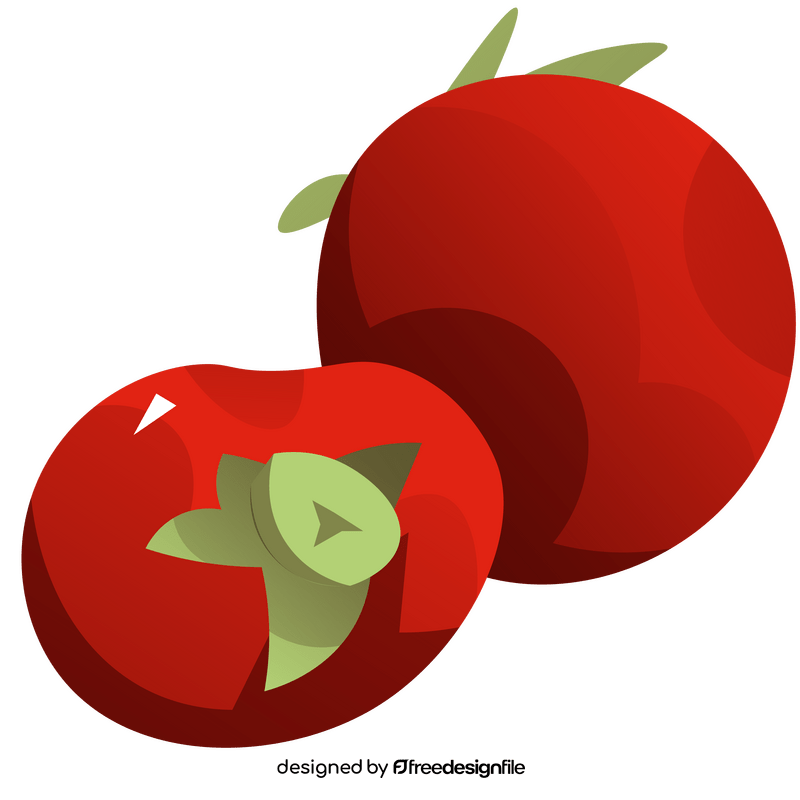 Red persimmon clipart