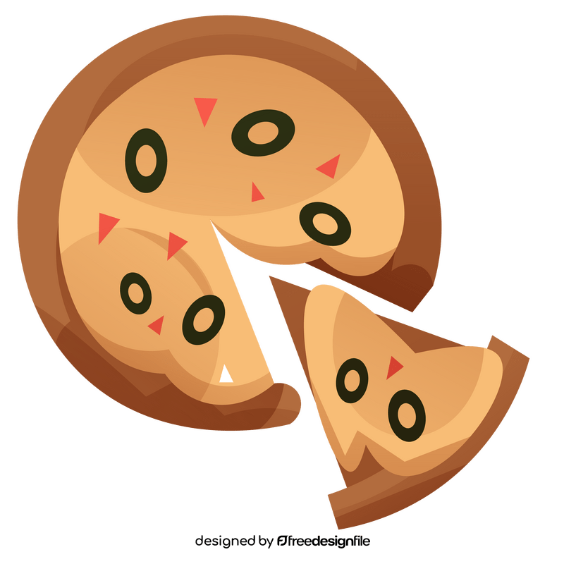 Pizza olives clipart