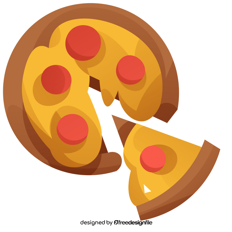 Pizza pepperoni clipart