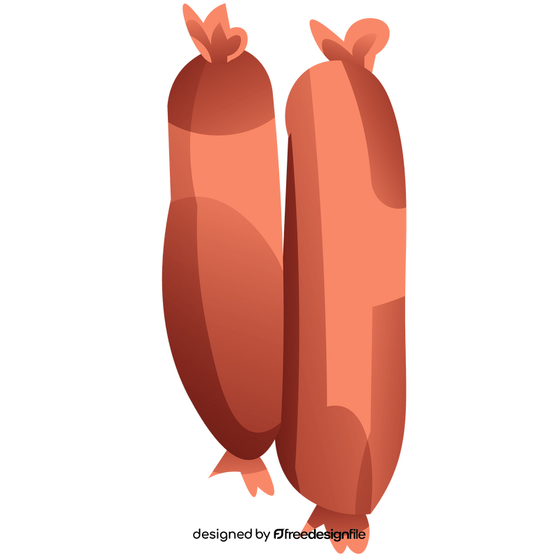 Two sausages clipart