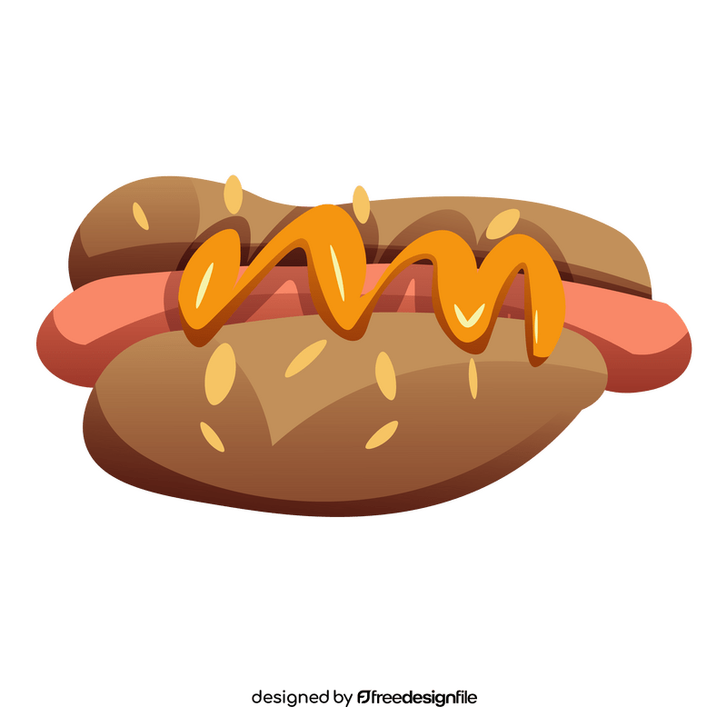 Sausage hotdog clipart