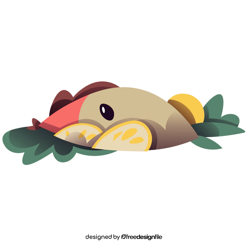 Fresh seafood fish clipart