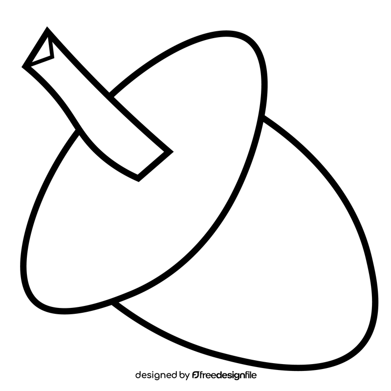 Thanksgiving chestnut black and white clipart