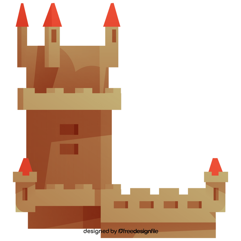 Belem Tower castle clipart