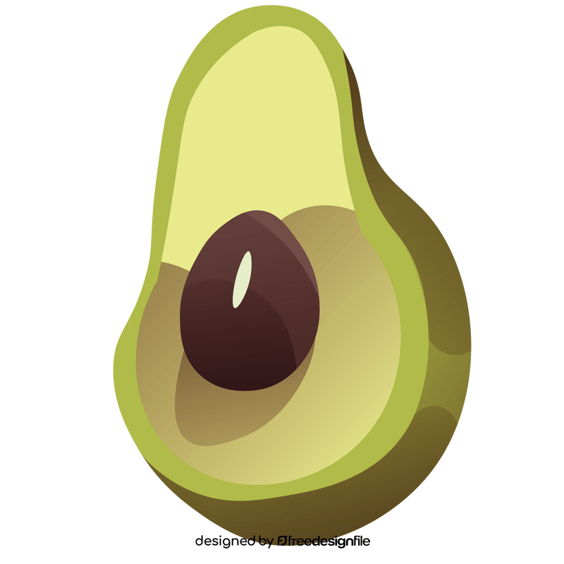 Vegetarian fruit avocado clipart
