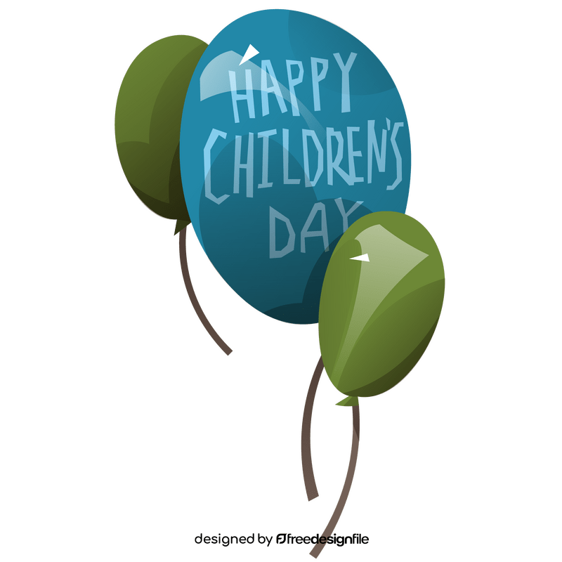 Children day balloons clipart