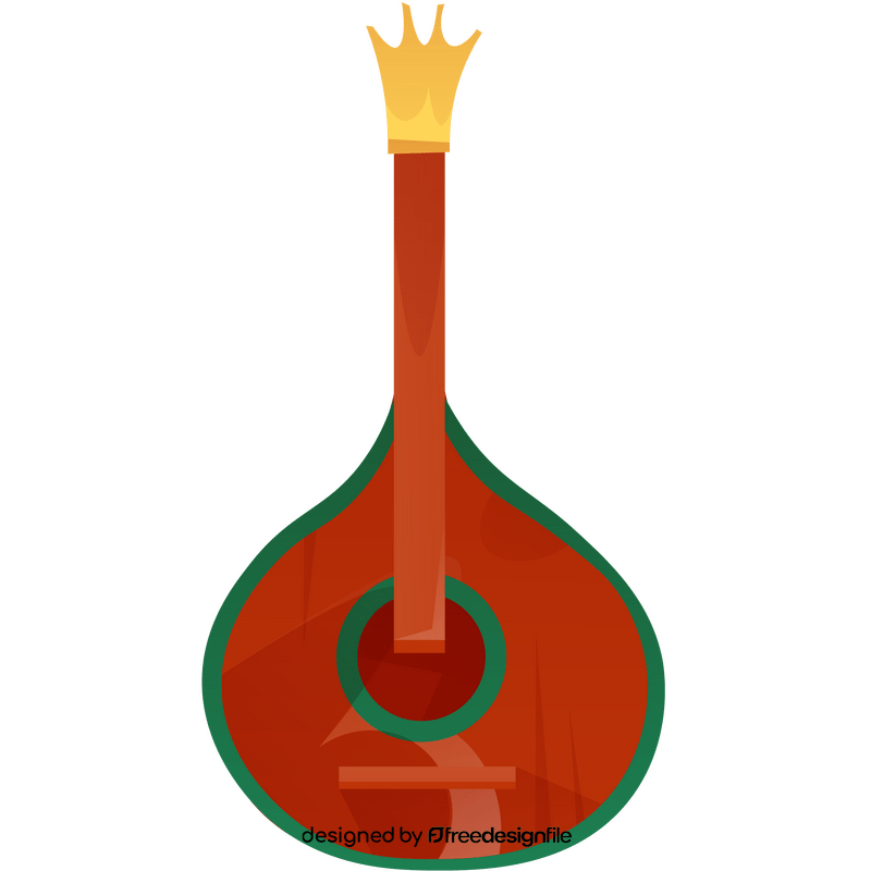 Portuguese guitar clipart