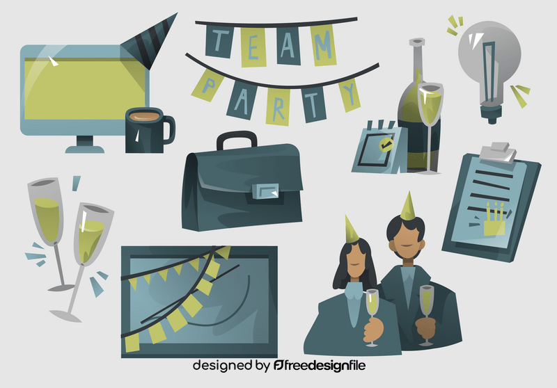 Corporate party vector