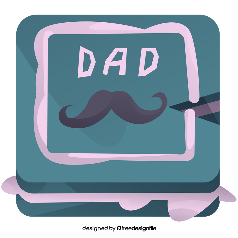 Fathers day cake clipart