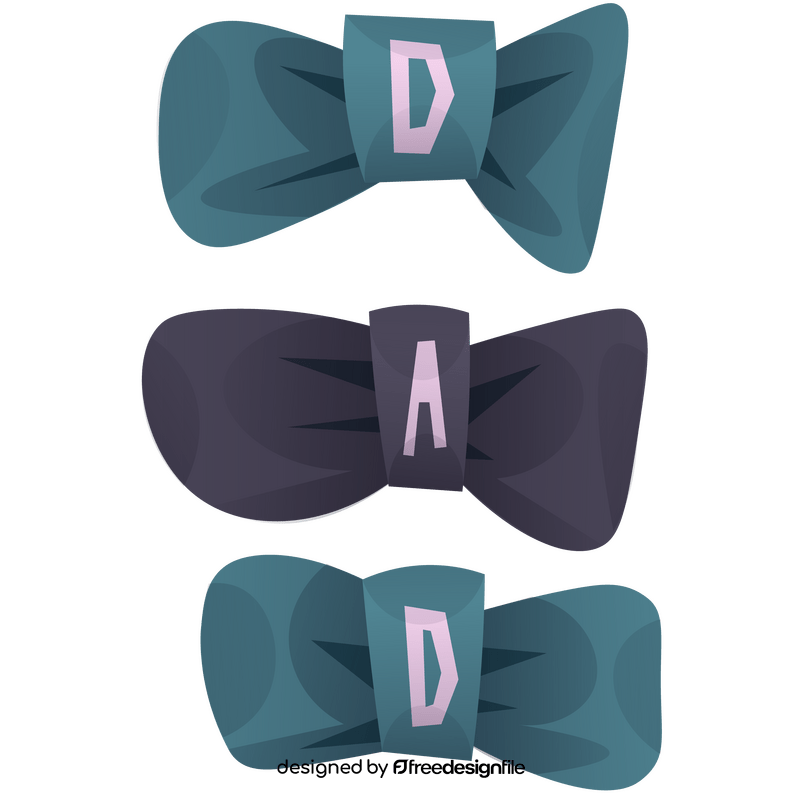 Fathers day bows clipart