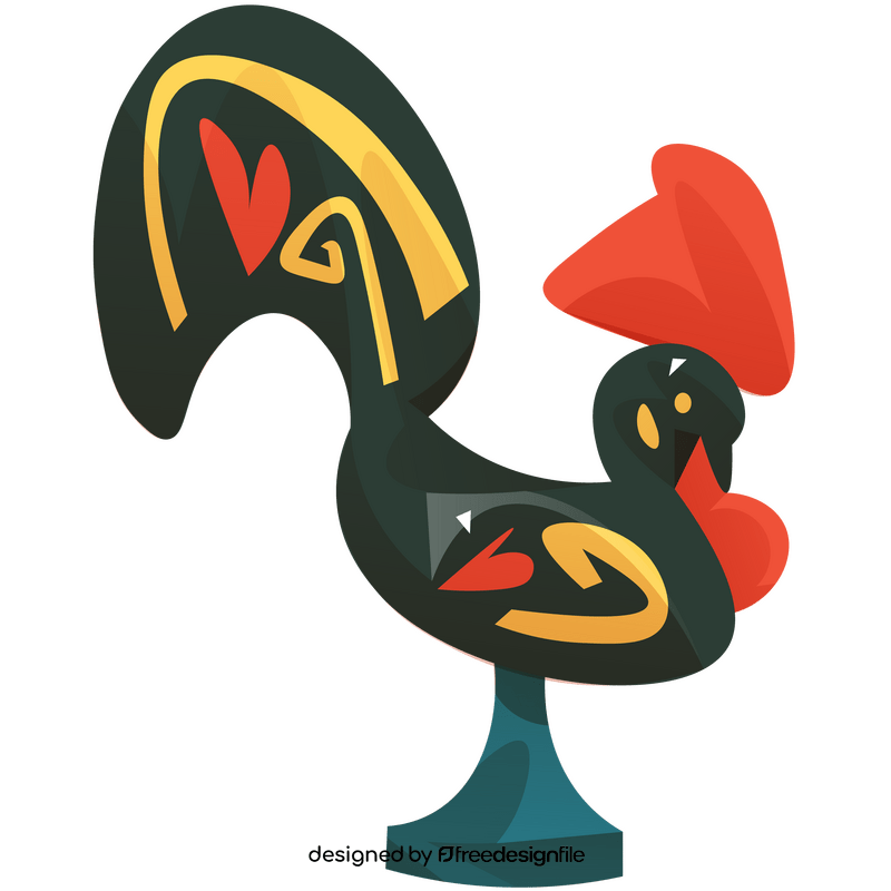 Portuguese rooster clipart