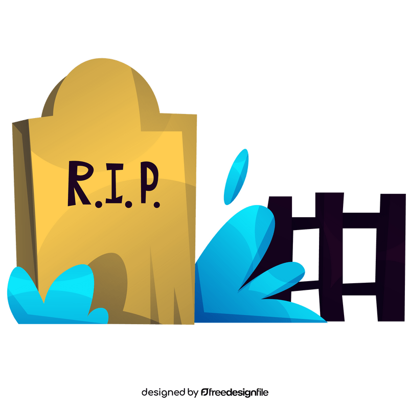 Free tombstone drawing clipart