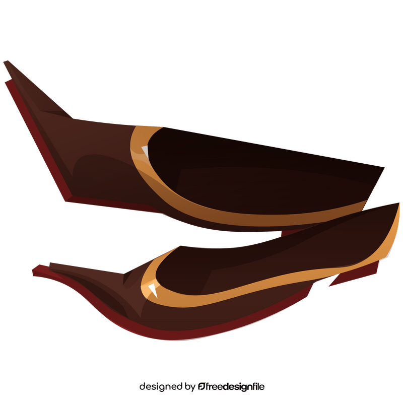 Romanian traditional shoes clipart