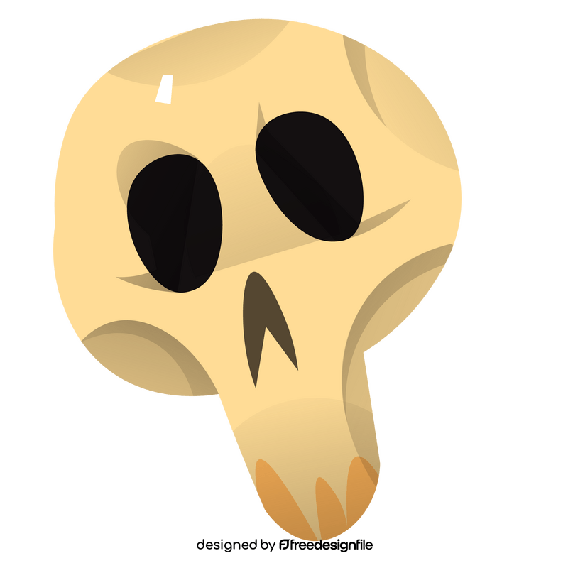 Halloween skull drawing clipart