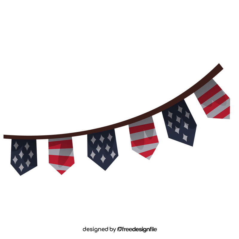 USA Independence day banner clipart