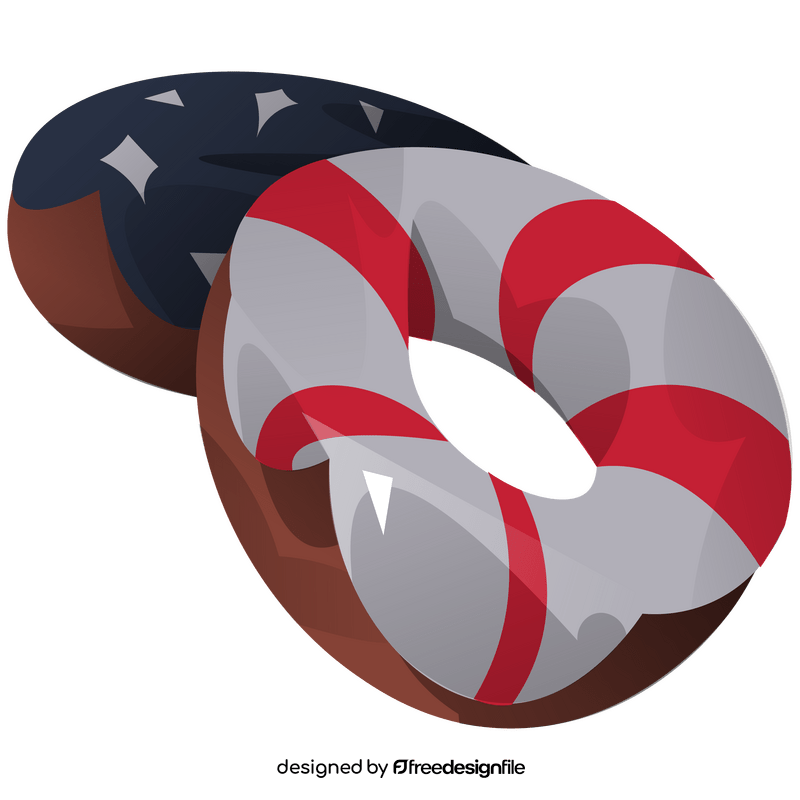 4th of July donuts clipart