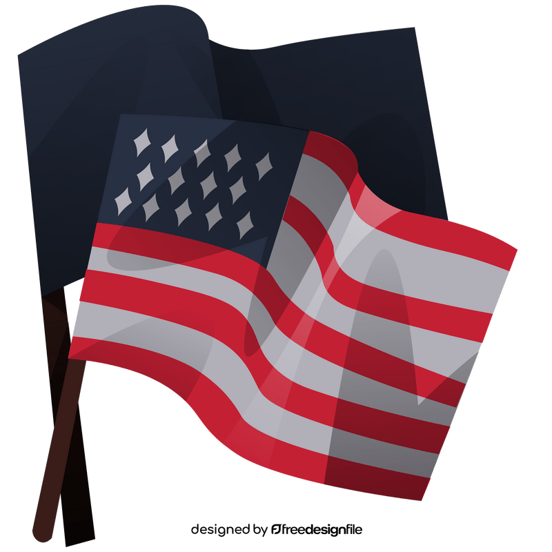 USA flag clipart