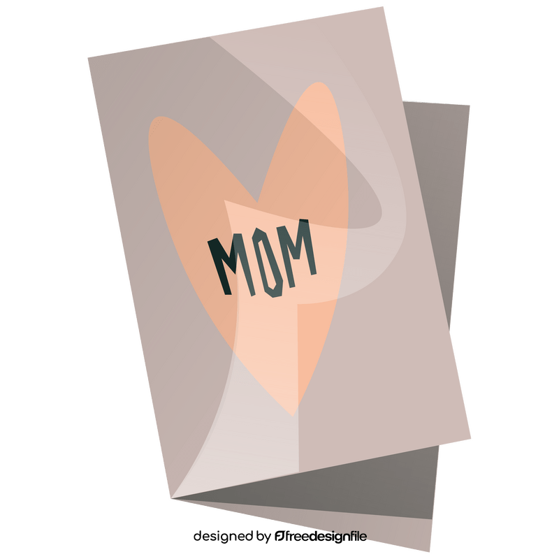 Mothers Day card clipart