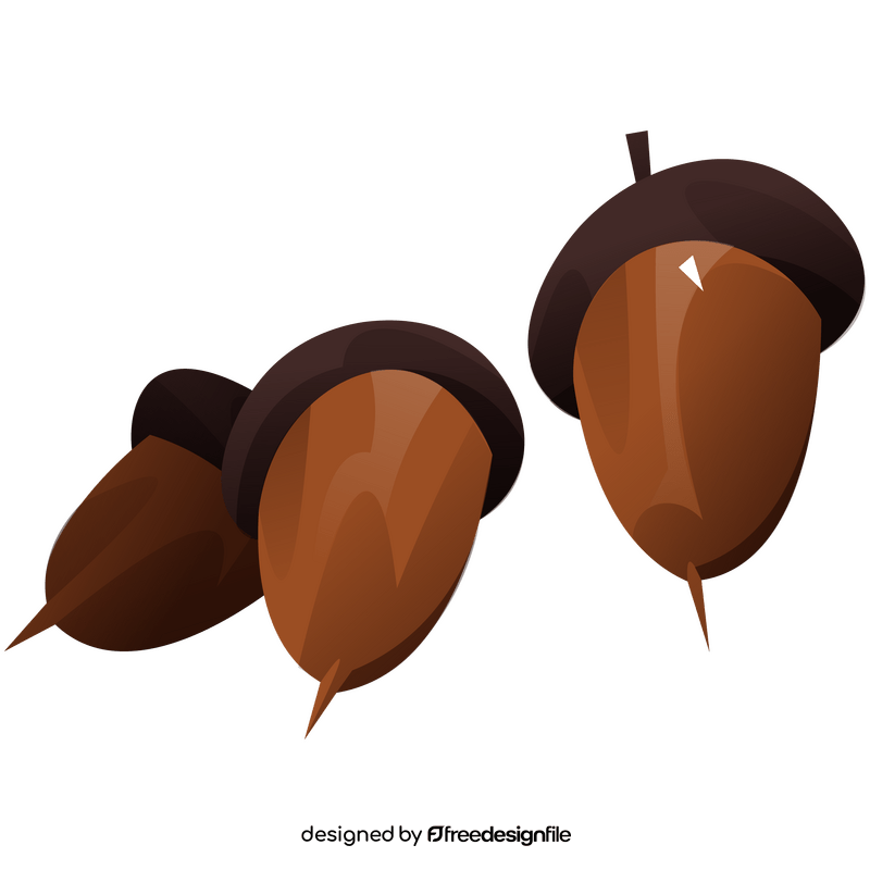 Thanksgiving acorns clipart