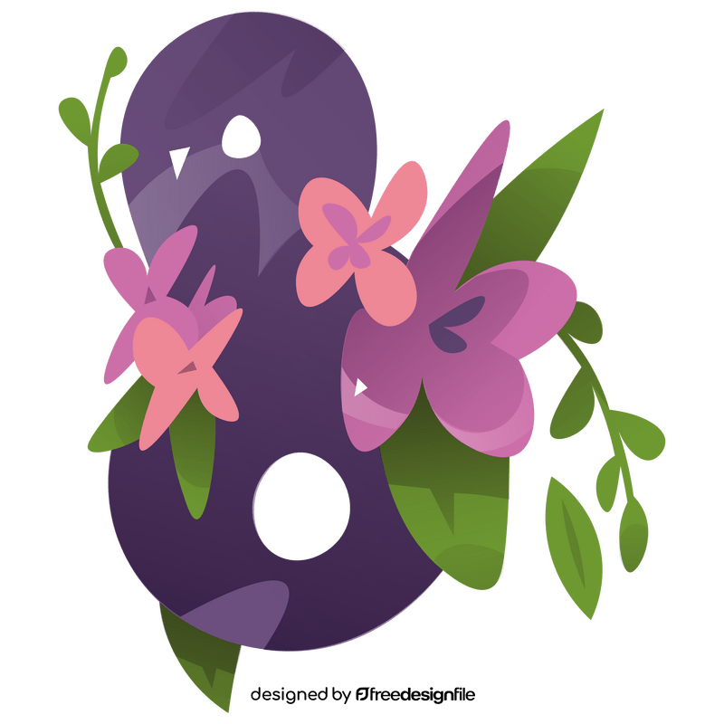 Womens day 8th March clipart