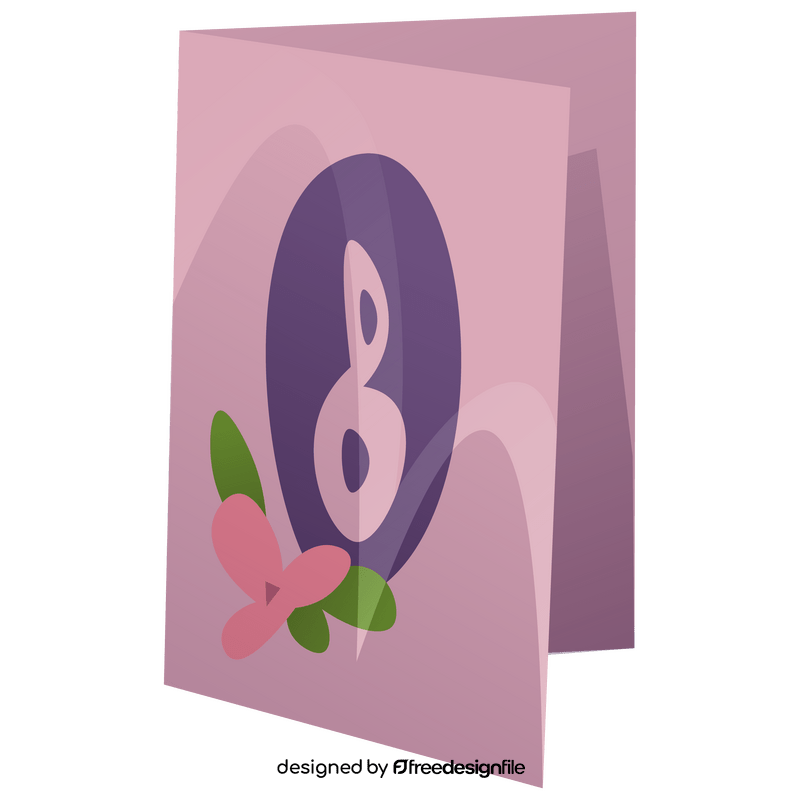 Womens day card clipart