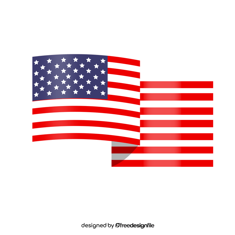 United States of America flag clipart