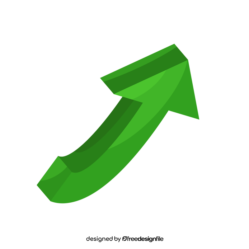 Green arrow clipart
