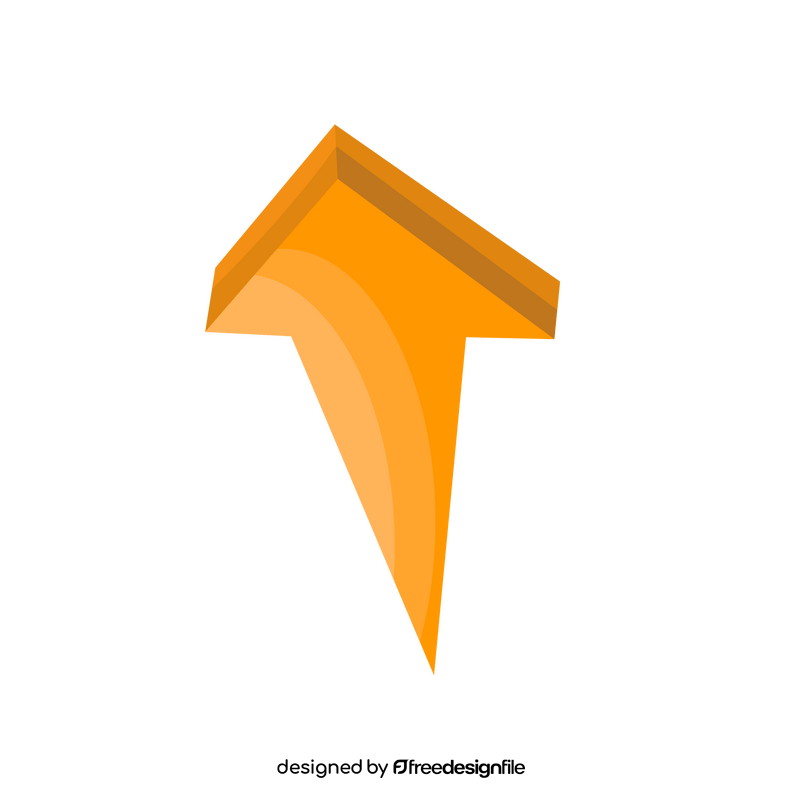 Orange arrow clipart