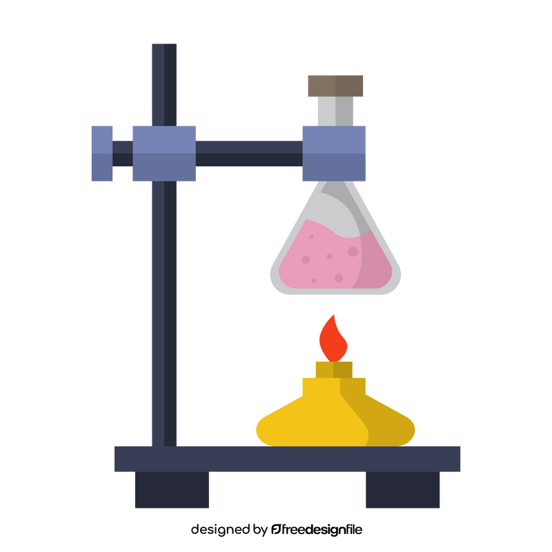 Chemical lab experiment clipart
