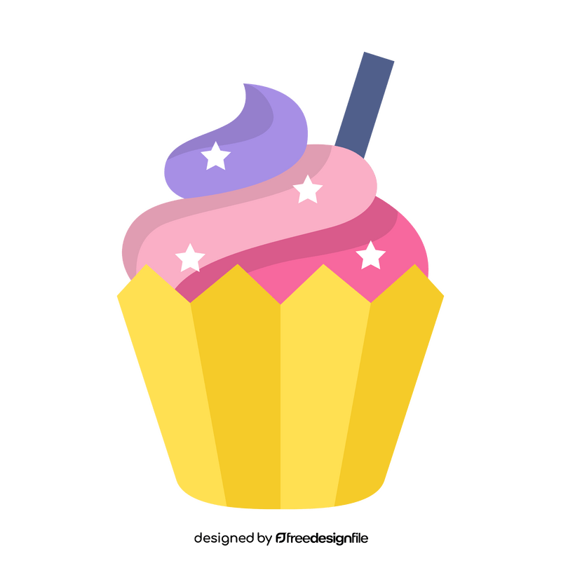 Cupcake for Independence day clipart