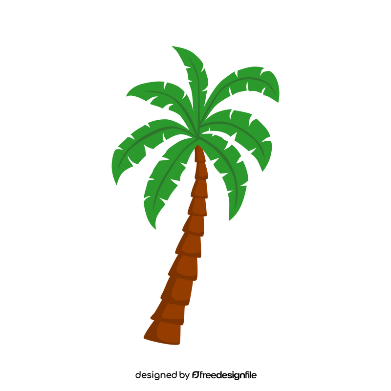 Jungle palm tree clipart