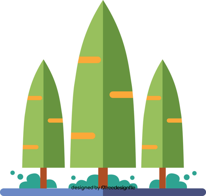 Park trees icon clipart